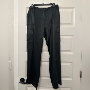Silk Cargo Pants